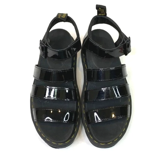 Dr. Martens Blaire Patent Leather Sandals - Picture 6 of 16